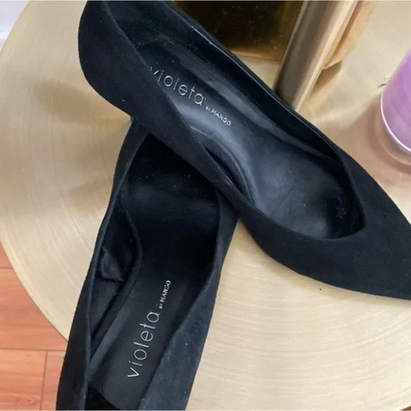Violeta by Mango Suede Heels Size 41 - Picture 5 of 5